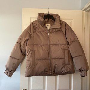 Abercrombie Ultra Puffer Jacket Taupe Medium
